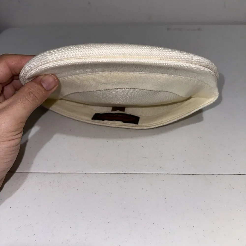 Vintage 90s Country Gentleman Ivory Newsboy Hat RN 29219 Golf Cabbie Style
